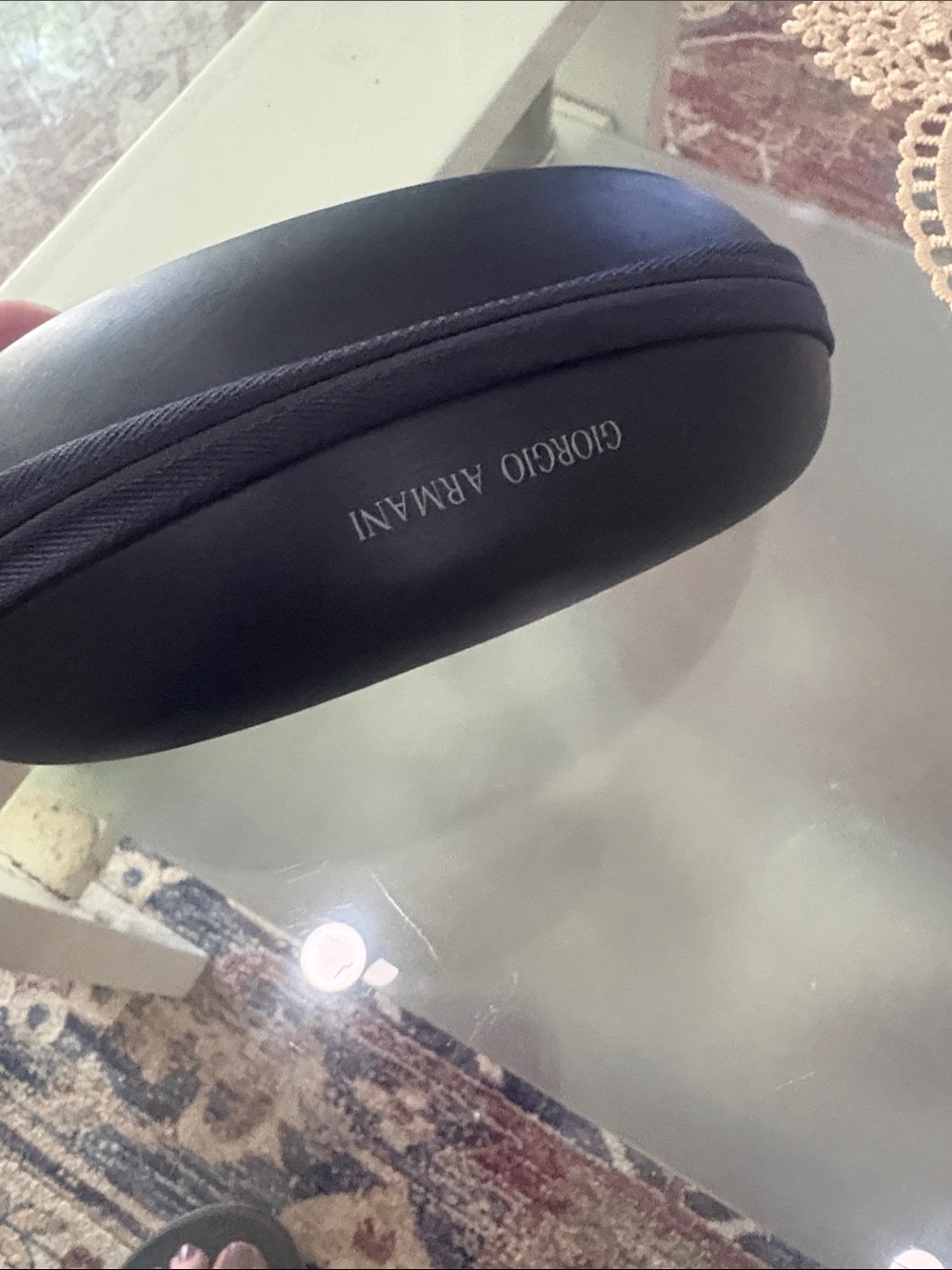 GIORGIO ARMANI~Soft Side Zipper Plastic CASE